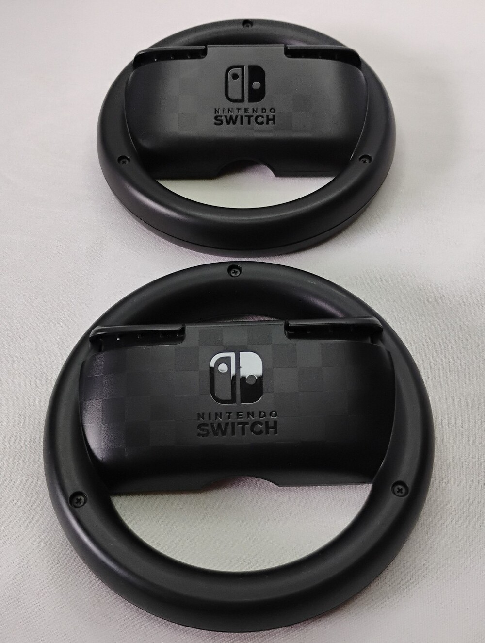 2pc Set Official Nintendo Switch Joy Con Steering Wheel Adapters For Mario Kart - Picture 2 of 12